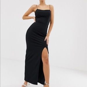 Club L London square neck midaxi dress